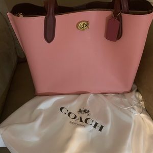Coach Willow Tote; New with Tags; 10.75 x 13.5; Candy Pink Multi.